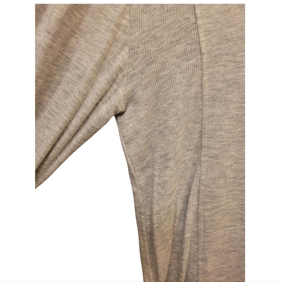 Jones New York Heather Gray Cowl Neck Sweatshirt Ties Size Small - Picture 4 of 12